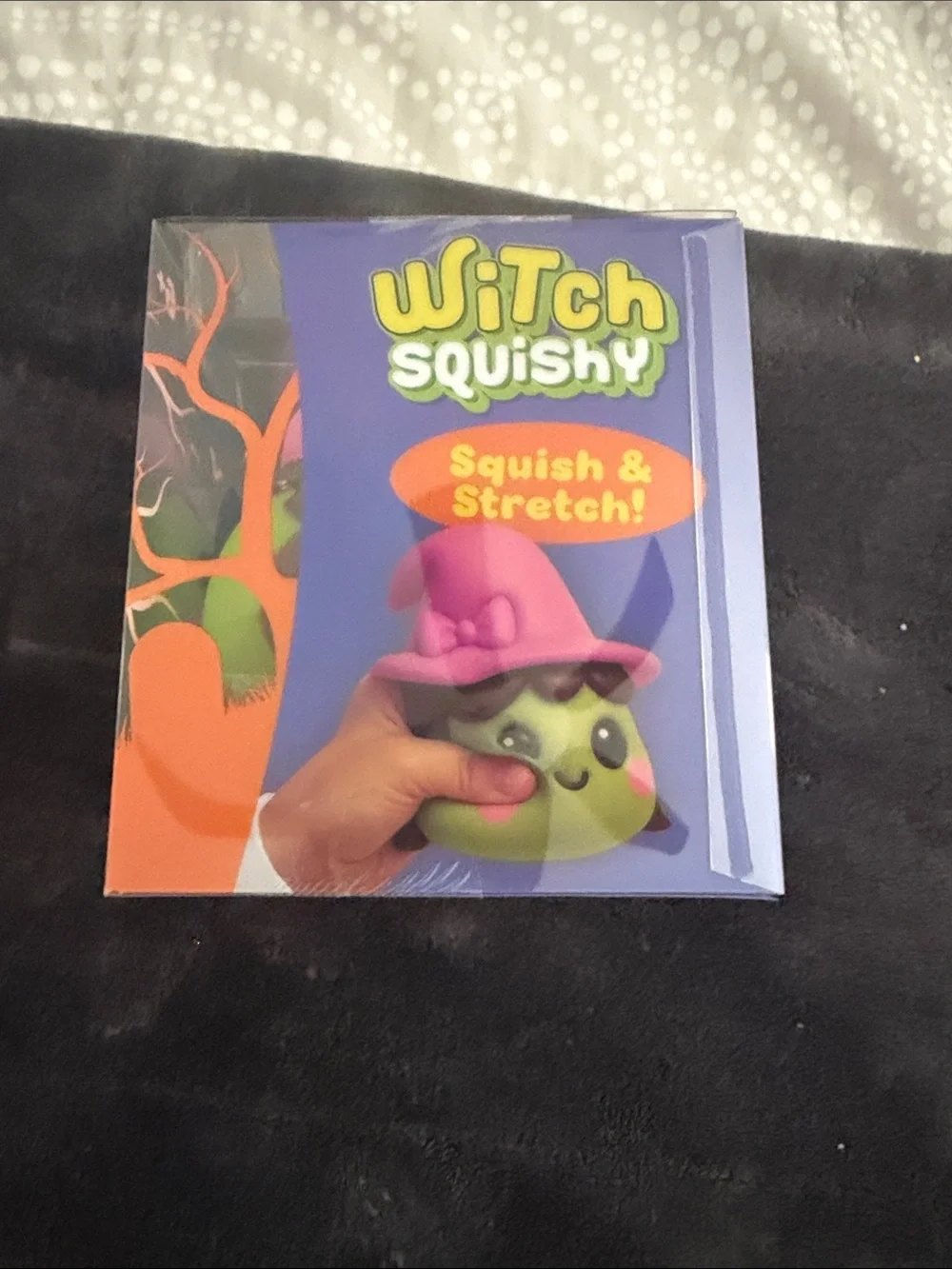 Witch Squishy Toy - Green & Pink NWT unopened. Authentic